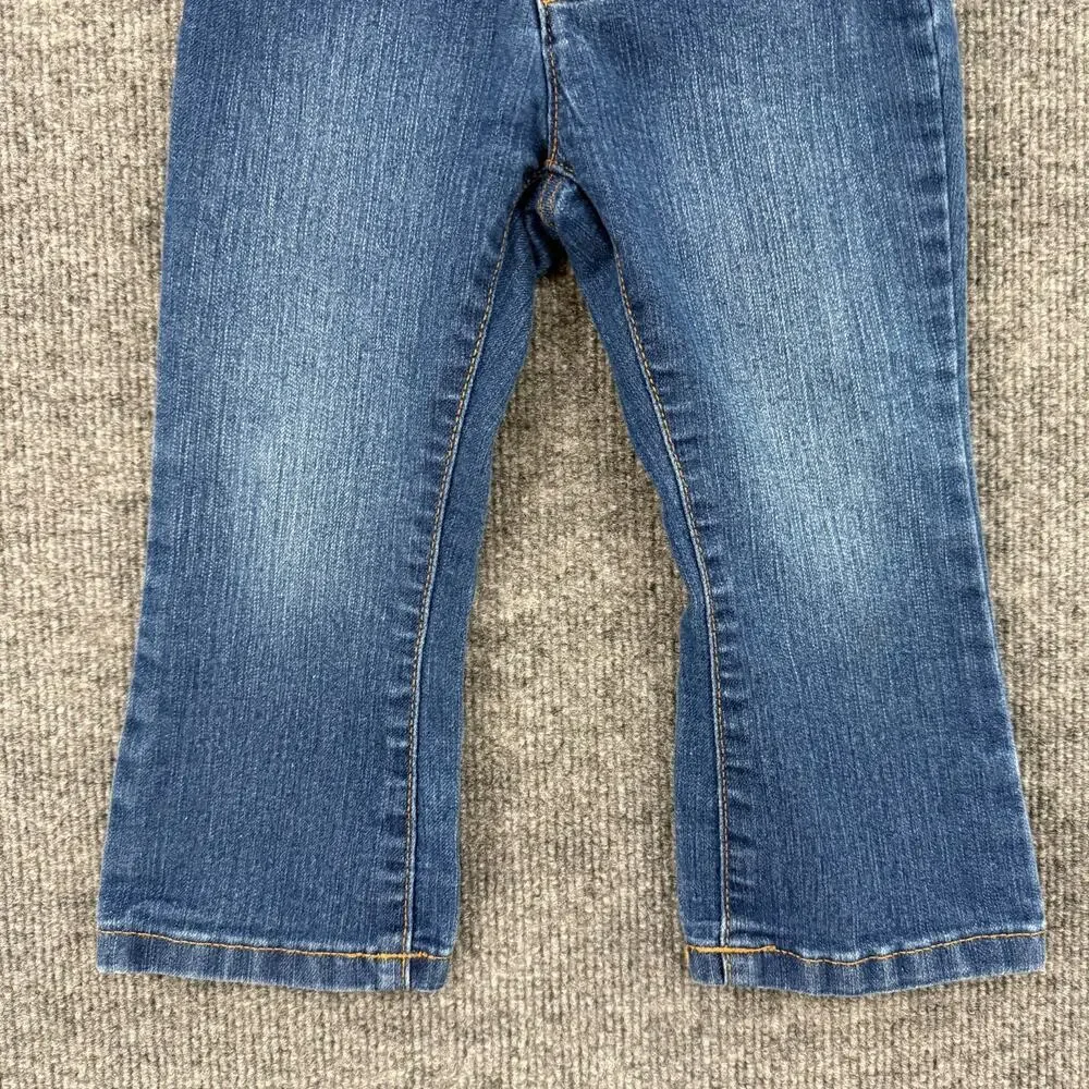 The Childrens Place Infant Girls Bootcut Jeans Size 2T Adjustable Waist Stretch